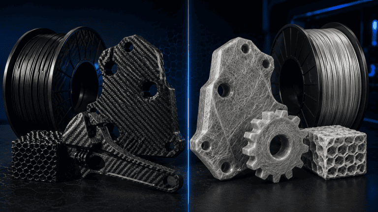 Carbon Fiber vs Glass Fiber Filament: What’s the Difference?